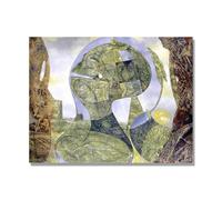 NHLDZYH Famous Paintings Wall Art, (Old Man River) by Max Ernst, Canvas Print Poster, Abstract Art Picture for Living Room Bedroom Home Decor. 40x50cm-15.8x19.7in Only Canvas