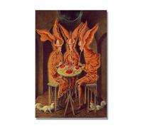 NHLDZYH Famous Paintings Wall Art, (Vegeta Vampires) by Remedios Varo, Canvas Print Poster, Abstract Art Picture for Living Room Bedroom Home Decor 80x120cm-31.5x47.3in Only Canvas