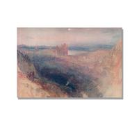 NHLDZYH J.M.W. Turner Famous Painting Reproduction, Turner Style Canvas Art, Classic British Romantic Painting, Office Decor. AA28. 70x105cm. Only Canvas