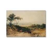 NHLDZYH J.M.W. Turner Famous Painting Reproduction, Turner Style Canvas Art, Classic British Romantic Painting, Office Decor. AA32. 40x60cm. Only Canvas