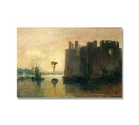 NHLDZYH J.M.W. Turner Famous Painting Reproduction, Turner Style Canvas Art, Classic British Romantic Painting, Office Decor. AA01. 70x105cm. Only Canvas