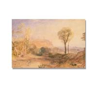 NHLDZYH J.M.W. Turner Famous Painting Reproduction, Turner Style Canvas Art, Classic British Romantic Painting, Office Decor. AA48. 50x75cm. Only Canvas
