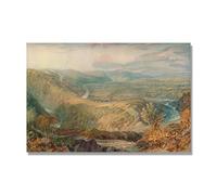 NHLDZYH J.M.W. Turner Famous Painting Reproduction, Turner Style Canvas Art, Classic British Romantic Painting, Office Decor. AA60. 30x45cm. Only Canvas