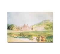 NHLDZYH J.M.W. Turner Famous Painting Reproduction, Turner Style Canvas Art, Classic British Romantic Painting, Office Decor. AA22. 60x90cm. Only Canvas