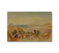 NHLDZYH J.M.W. Turner Famous Painting Reproduction, Turner Style Canvas Art, Classic British Romantic Painting, Office Decor. AA40. 40x60cm. Only Canvas