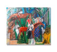 NHLDZYH Raoul Dufy Prints, (The Couple), Vintage Travel Poster, Impressionist Art, Canvas Wall Art Picture for Home Decor. 30x36cm-11.8x14.2in Only Canvas