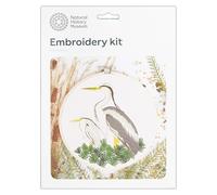 NHM Natural History Museum Embroidery Hoop Decoration Kit, Herons Design, 8 inches, Embroidery Kits for Adults and Cross Stitch Kits for Adults Beginners, Gift Idea, with Embroidery Pattern