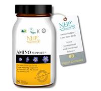 NHP Advanced Amino Support Lose Your Belly - Blend of 8 Scientifically Proven Amino Acids Designed to Target Belly Fat, Enhance Metabolism, and Support Healthy Weight Loss 90 Vegan Capsules
