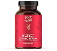 NHP Advanced Blood Sugar Support Supplement 90 Vegan Capsules - Glucose Balance Formula Gluten Free with Cinnamon Chromium NAC Carnitine & Antioxidants for Stable Energy Metabolism & Sugar Levels