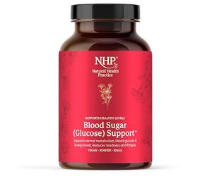 NHP Advanced Blood Sugar Support Supplement 90 Vegan Capsules - Glucose Balance Formula Gluten Free with Cinnamon Chromium NAC Carnitine & Antioxidants for Stable Energy Metabolism & Sugar Levels