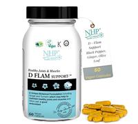 NHP Advanced D-Flam Support Supplement 60 Vegan Capsules - Turmeric with Black Pepper Ginger & Quercetin Gluten-Free for Joint Pain Inflammation Relief Muscle Recovery Allergy Relief & Immune Health