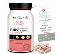 NHP Advanced Libido Support Supplement 60 Vegan Capsules - Herbal Libido Booster for Women with Maca Ginseng Zinc for Sexual Wellness Vitality Energy Stamina & Enhanced Intimacy
