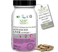 NHP Advanced Liver Complex Supplements 90 Vegan Capsules - Milk Thistle, NAC & Methionine with Antioxidant Herbal Formula for Detox Support, Cellular Protection, Metabolic Balance & Daily Vitality
