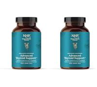 NHP Advanced Thyroid Support - A Powerful Blend of 17 Nutrients & Herbs for Optimal Thyroid Function, Energy, Hormonal Balance & Metabolism - 60 Vegan Capsules, No Fillers, Gluten-Free (Pack of 2)