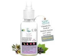 NHP Advanced Vitamin D3 Support - Vegan Blackcurrant Liquid for Healthy Bones, Teeth & Immune System - 100% Active Ingredients, Free from Gluten, Dairy & Excipients - Easy-to-Take Supplement