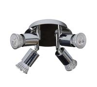 NHPJFDC 4-Light Ceiling Lights American Style Industrial Iron Ceiling Light Fixture Modern Lights Head Adjustable Ceiling Lamp for Bedroom Kitchen Balcony Restaurant