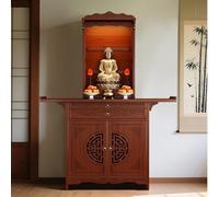 NHPJFDC Altar Table With Drawer And Shelf,Buddhist Meditation Cabinet For Home Or Temple Display, Large Storage Compartment, Functional Spiritual Furniture For Prayer, Meditation