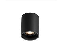 NHPJFDC Energy-Saving Round Downlight | Minimalist Eye Protection Ceiling Light for Bedroom & Entrance | Luxury Showroom Lighting | Modern Exposed Downlight (Black 5w+1 Pack Neutral Light)