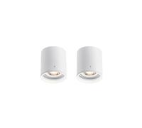 NHPJFDC Energy-Saving Round Downlight | Minimalist Eye Protection Ceiling Light for Bedroom & Entrance | Luxury Showroom Lighting | Modern Exposed Downlight (White 7w+2 Pack White Light)