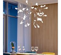 NHPJFDC Fireworks Chandelier Modern Sputnik Chandelier 81 Lights Led Pendant Lighting Simple Modern Ceiling Light Fixture for Hallway Bar Kitchen,White,45 Lights