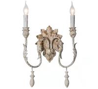 NHPJFDC French Country Wall Sconce Vintage Candle Light Fixture Rustic Farmhouse Lamp for Bedroom Bedside Hallway Living Room Dining