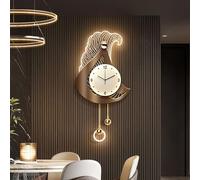NHPJFDC Hanging 3D wall art decor, wall clocks decor, LED wall Sculptures art with plug in power, for living room bedroom hallway entrance home interior(B,50x97cm/19.6x38.1in)