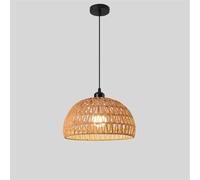NHPJFDC Industrial Style Retro Hemp Rope Pendent Lamp Personality Creative Internet Bar Cafe Restaurant Bedroom Clothing Store Bar Counter Chandelier (F D30CM)