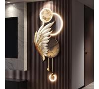 NHPJFDC LED art wall clocks for living room decor, modern 3D wall art decor, wall Sculptures for bedroom hallway entrance home interior(A,40x85cm/15.7x33.4in)