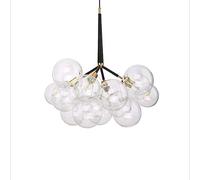 NHPJFDC Modern Chandelier Nordic Modern Chandelier Glass Sphere Ceiling Light Fixture Post Modern Pendant Lighting Fixture for Kitchen Island Bedroom Hallway Bar Living Room-Golden 4 Lights