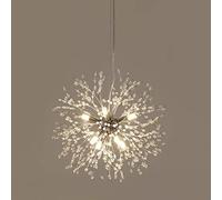 NHPJFDC Modern Dandelion Pendant Lights, Firework Crystal Ceiling Lighting Fixture, Indoor Hanging Lamp for Living Room Restaurant Kitchen