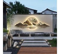 NHPJFDC Modern hanging 3D wall art decor, art wall mural, LED wall Sculptures art with plug in power, for living room bedroom hallway entrance home interior(180x60cm/70.8x23.6in)