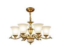 NHPJFDC Modern Marble Chandelier - 6-Light Rustic Pendant Lighting Fixture for Dining Room, Foyer, Bedroom & Living Room - Stylish Ceiling Hanging Light
