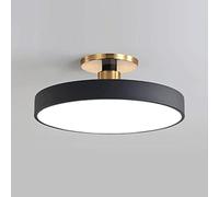 NHPJFDC Modern Nordic Style Minimalist Ceiling Light Fixture LED Simple Shape Round Acrylic Ceiling Lamp Flush Mount Fixture Super Brigh 3 Color Temperatures in One (Color : Black, Size : 30cm)
