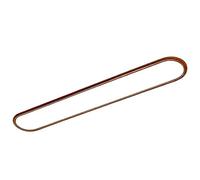 NHPJFDC Modern Ultra Thin Oval Linear Ceiling Light Walnut Wood Grain Long Ceiling Fixture Flush Mount Dimmable Lamp for Hallway Bedroom Kitchen Office Hallway