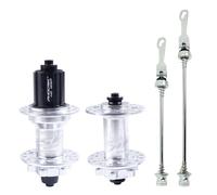 NHPJFDC Mountain Bike Hub Set - Front & Rear Disc Brake Hubs 6-Bolt QR 9x100mm & 10x135mm HG Hub 7-12 Speed 32H 7075 Aluminum