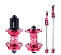 NHPJFDC Mountain Bike Hub Set - Front & Rear Disc Brake Hubs 6-Bolt QR 9x100mm & 10x135mm HG Hub 7-12 Speed 32H 7075 Aluminum
