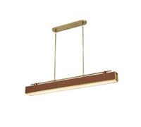 NHPJFDC Postmodern Minimalist Long Leather Hanging Lamp Chinese Restaurant Bar Counter Chandelier Italian Living Room Study Tea Table Pendant Light