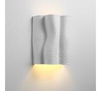 NHPJFDC Tree Stump-Shaped Wall Lamp, Resin Wall Sconce, Living Room Decorative Lighting Wall Light, Cartoon Design Wall Lamps, E27 Socket, Modern Minimalist Wall Lights for Bedside(White)