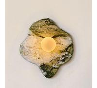 NHPJFDC Unique Irregular Stone Wall Lamp: Creative Green Mid - Century Wall Mount Reading Light for Bedroom, Kitchen, and House Entryway
