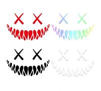 NHQZ Pack of 4 Reflective Simulation Cat Eyes for Cars, Motorcycle Helmet, Sticker Car Motorcycle Helmet Sticker, Reflective Car Sticker, Motorcycle Sticker, Car Sticker Tuning