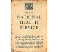 NHS National Health Service UK Vintage 1948 Launch Print Metal Sign Wall Plaque (A3 (400x290mm) Approx)