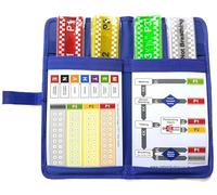 NHS Ten Second Triage Pack - (Casualty Labelling Following triage) - Wipe Clean PVC Blue