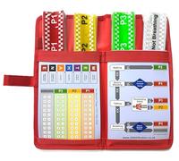 NHS Ten Second Triage Pack - (Casualty Labelling Following triage) - Wipe Clean PVC Red