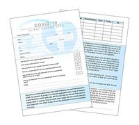 NHS Trace and Track Client Record Card GDPR Compliant Treatment Consultation - 50 Pages A5