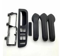 Nhsijpo Car Interior Handle For VW For Bora For Golf For MK4 1998-2004 Interior Door Handle Cover Panel ABS Plastic Replacement Trim(6PC-Black)