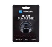 NHU-1330 Hub USB A Female x4, USB A Male USB 2.0 PnP Black NATEC