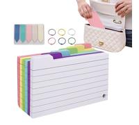 Nhujevkom Blank Note Cards - 300-Piece Heavyweight Flash Cards for Studying,School Supplies with Stickers for Recipe Household Affairs Teacher Student Classroom Exam Preparation Travel