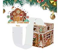 Nhujevkom Christmas Money Pull Box,Gingerbread Man Winter Holiday Decoration - Money Pull Box for Cash - for Family Kids Adults Men Women Boys Girls Teens