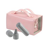 Nhujevkom Compact Makeup Bag - Cosmetic Bags with Removable Clear Multi-compartments Travel Toiletry Bag,Waterproof Portable Makeup Brush Case for Eye Shadow, Makeup Palette