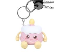 Nhujevkom Cupcake Key Ring - Birthday Cake Bag Key Rings - Aesthetic Backpack Pendant, Bag Key Rings With Glowing Lights And Sound Simulation For Girls Boys